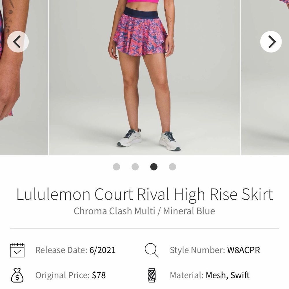 Lululemon Court Rival Hi Rise Skirt - Picture 9 of 9